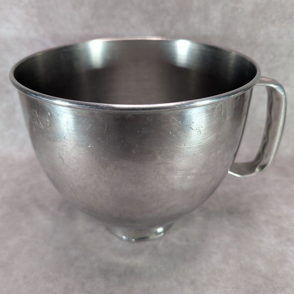 Kitchen Aid Stainless Steel Bowl 5 Quart Stand Mixer KSM150 Parts/repair DING - Picture 2 of 6